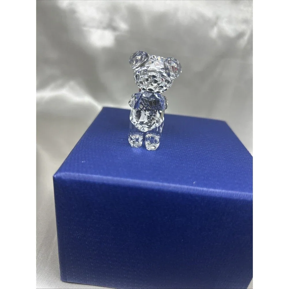 Swarovski Crystal Kris Bear Red Roses for You Figurine 1096731 Retired With Box
